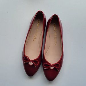 Stuart Weitzman Size 9.5 red ballet flats